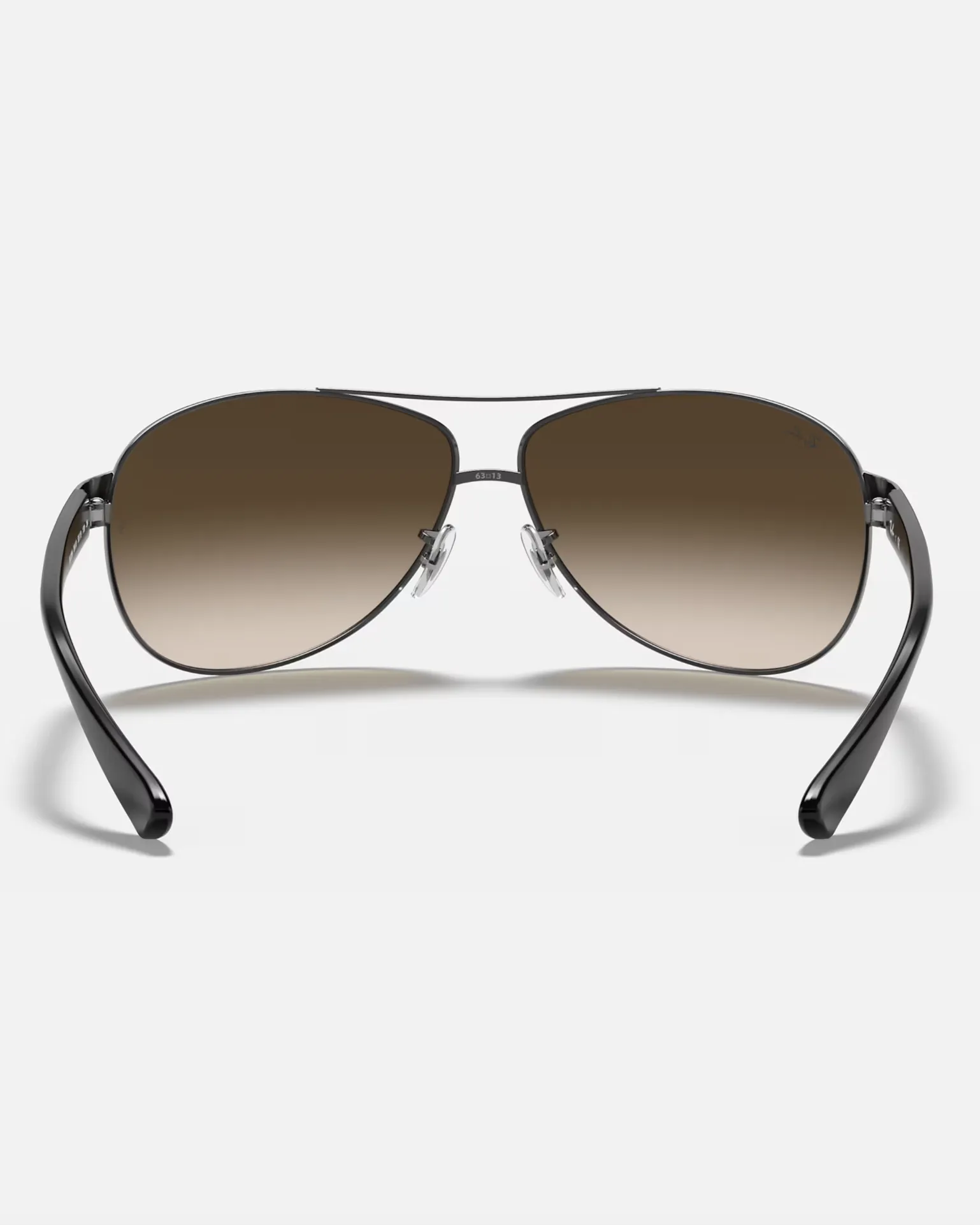 RB3386 Sunglasses in Gunmetal & Brown Gradient Dark Brown