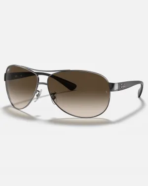RB3386 Sunglasses in Gunmetal & Brown Gradient Dark Brown