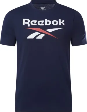 Reebok Men's Identity Big Stacked Logo Tee