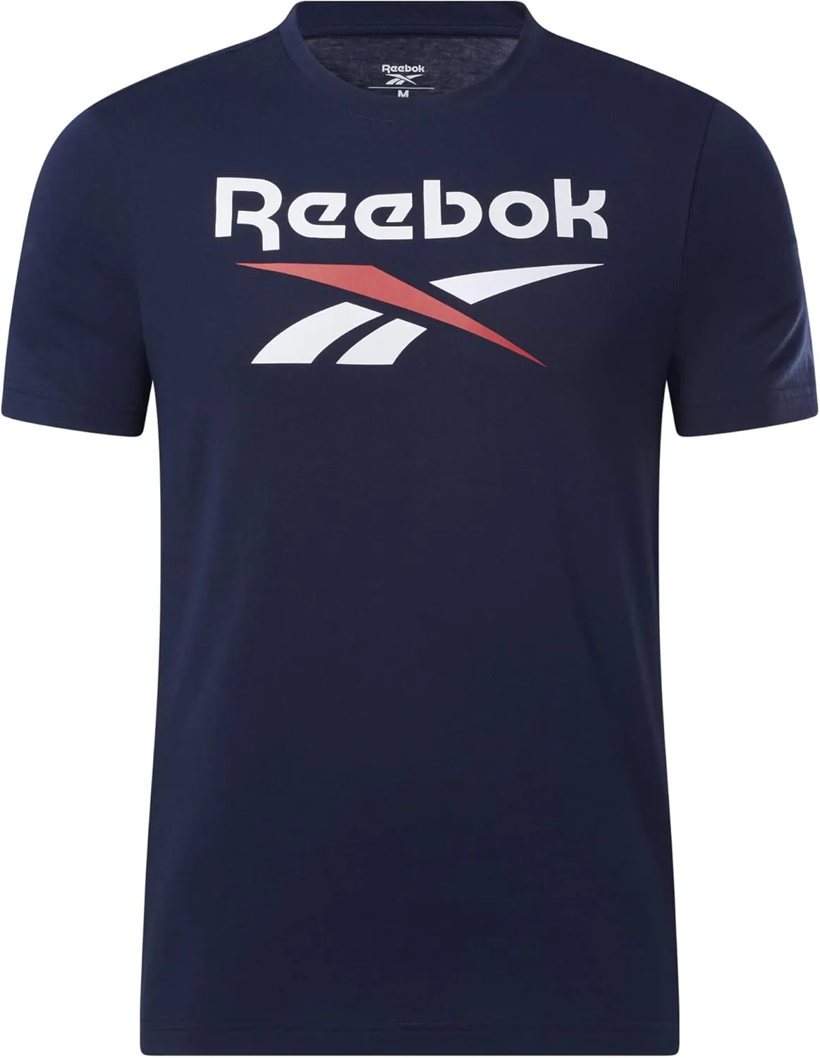 Reebok Men's Identity Big Stacked Logo Tee