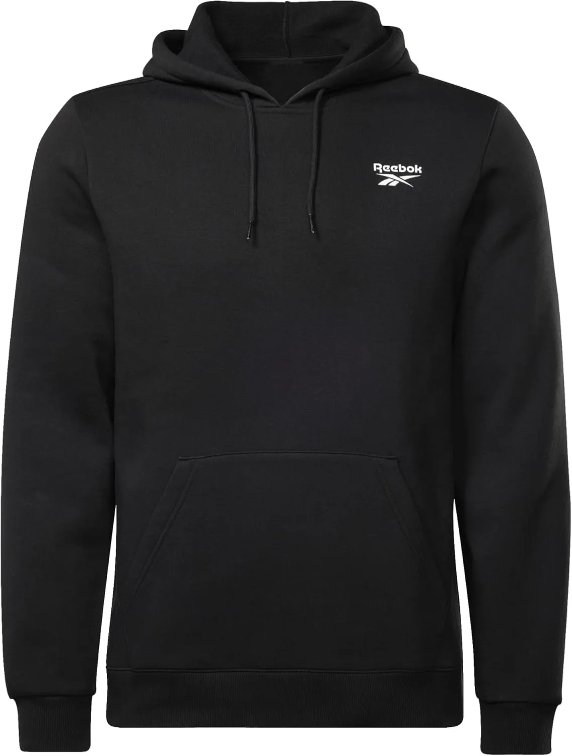 Reebok Men's Identity Fleece Stacked Logo Pullover Hoodie Sweatshirt