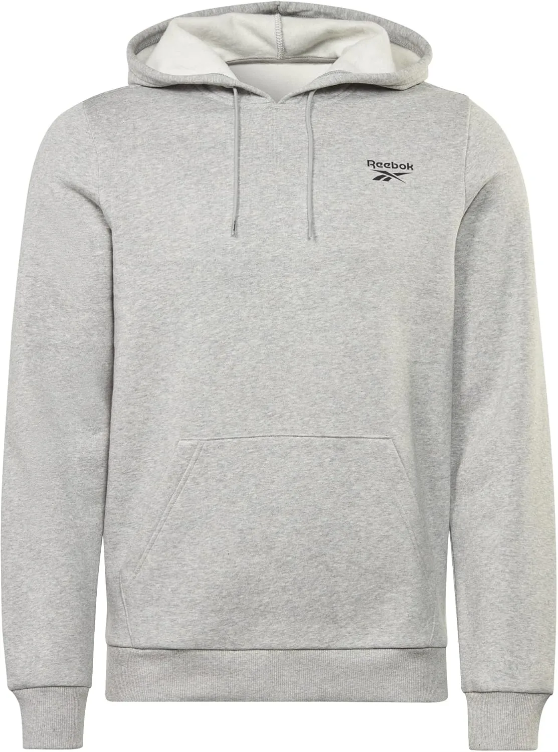 Reebok Men's Identity Fleece Stacked Logo Pullover Hoodie Sweatshirt