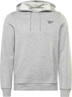 Reebok Men's Identity Fleece Stacked Logo Pullover Hoodie Sweatshirt