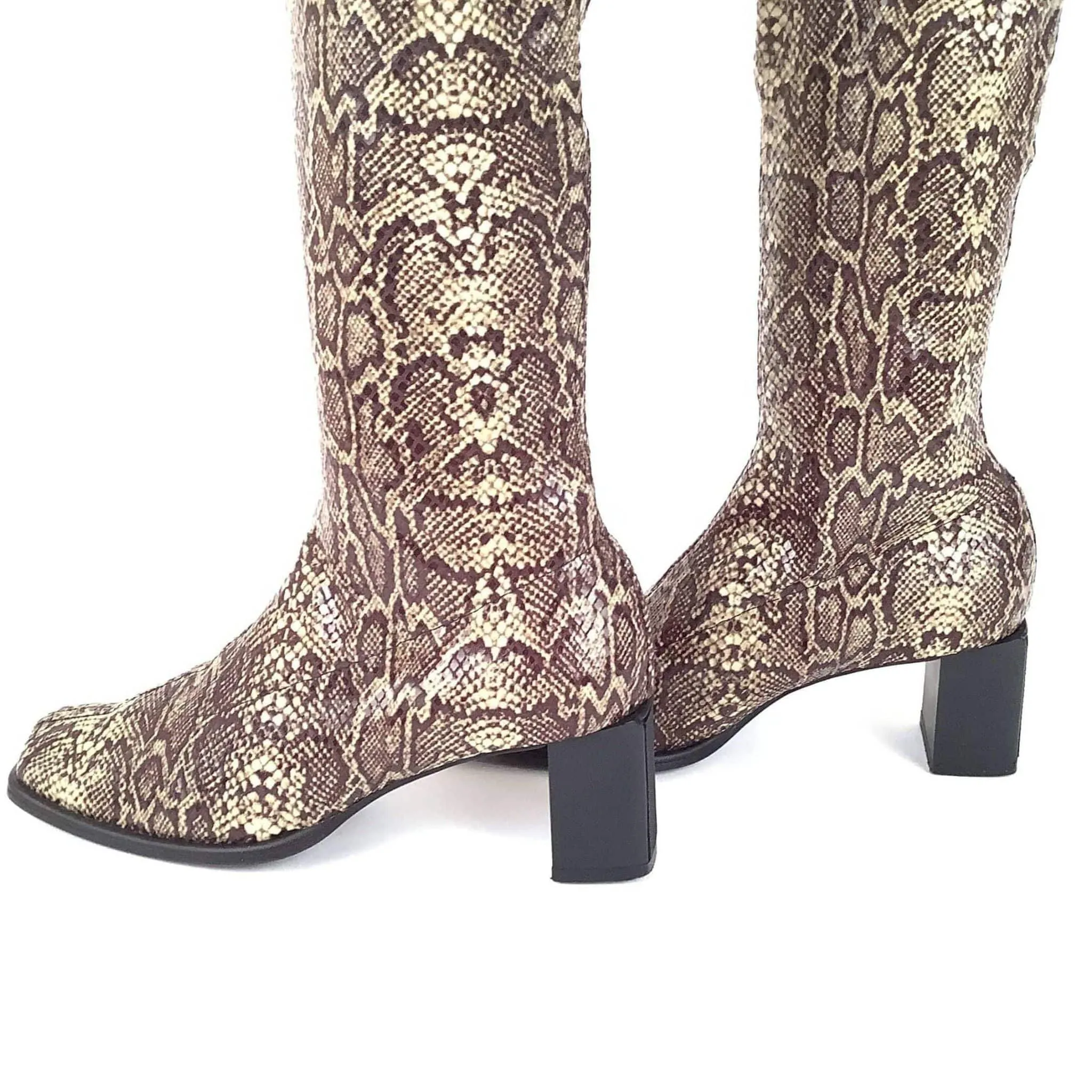 Reptile Print GoGo Boots