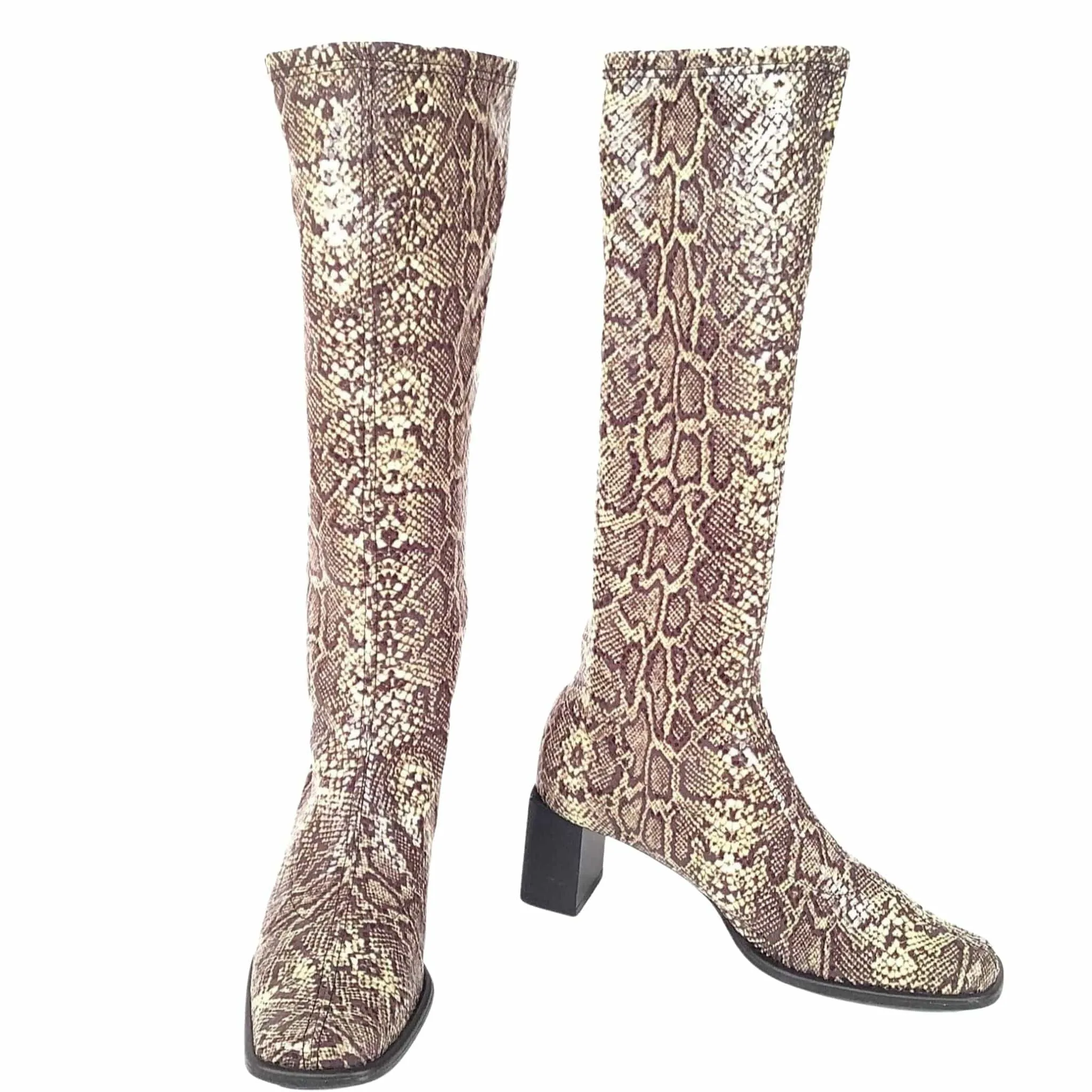 Reptile Print GoGo Boots