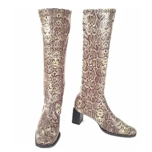Reptile Print GoGo Boots