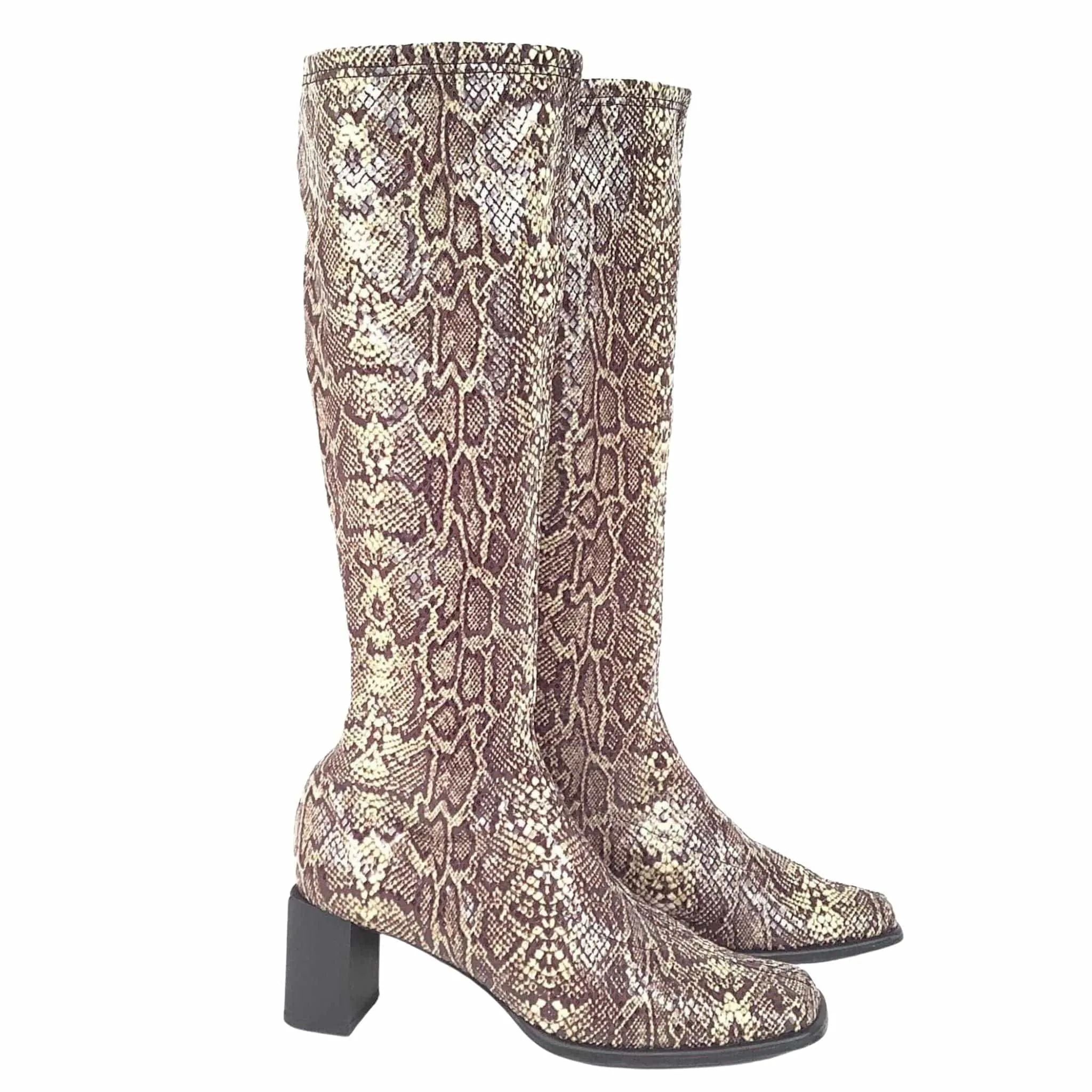 Reptile Print GoGo Boots