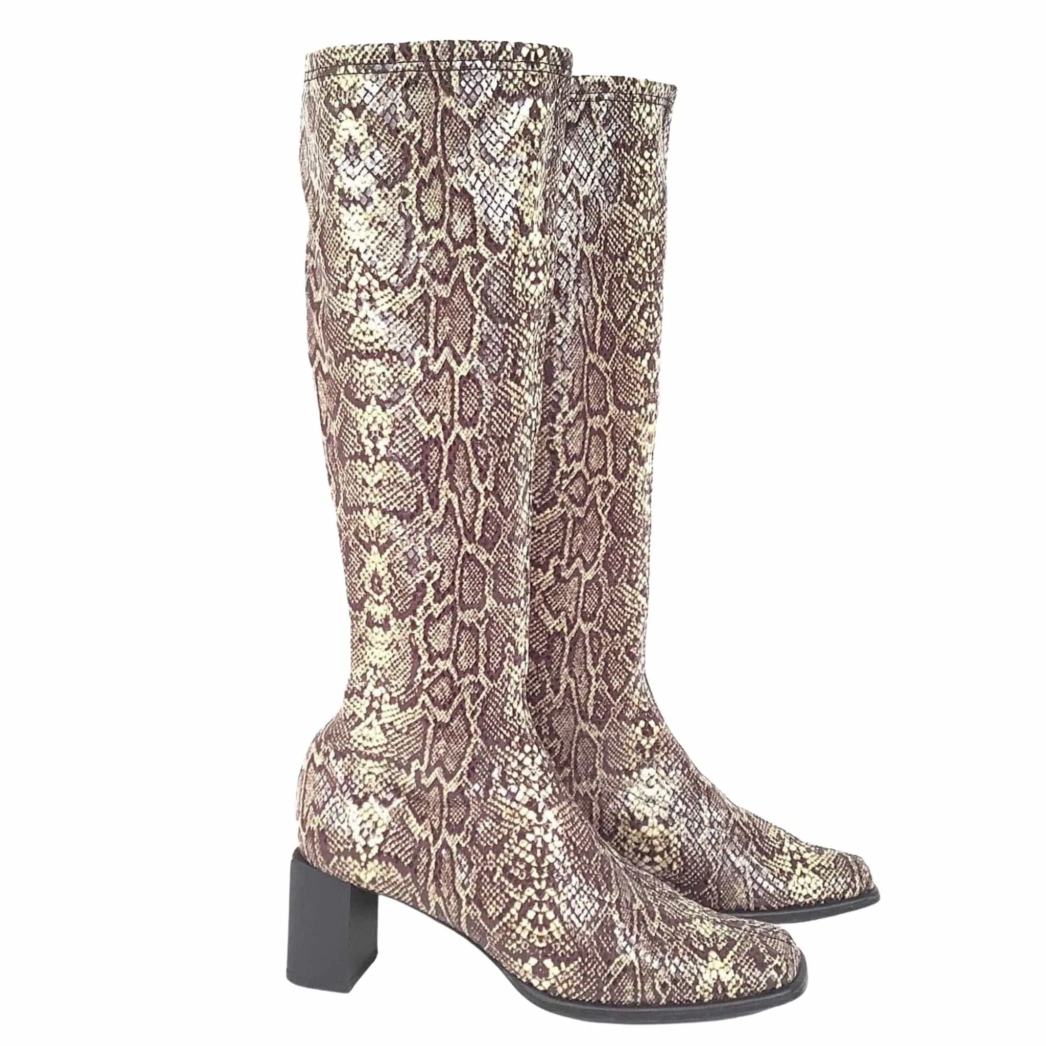 Reptile Print GoGo Boots