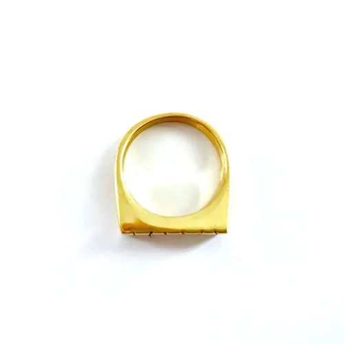 Respect Gold Name Ring