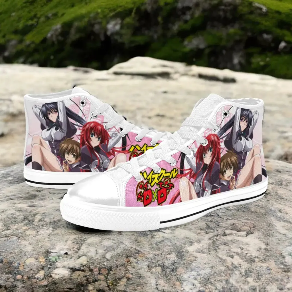 Rias Gremory Akeno Himejima Issei High School DxD Shoes High Top Sneakers for Kids and Adults