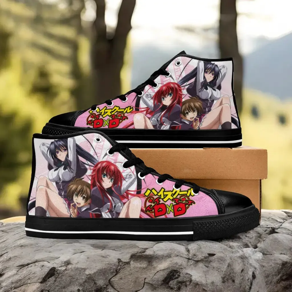 Rias Gremory Akeno Himejima Issei High School DxD Shoes High Top Sneakers for Kids and Adults