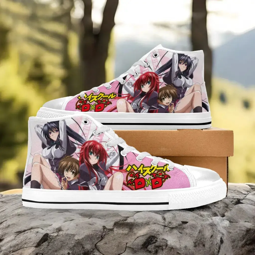 Rias Gremory Akeno Himejima Issei High School DxD Shoes High Top Sneakers for Kids and Adults