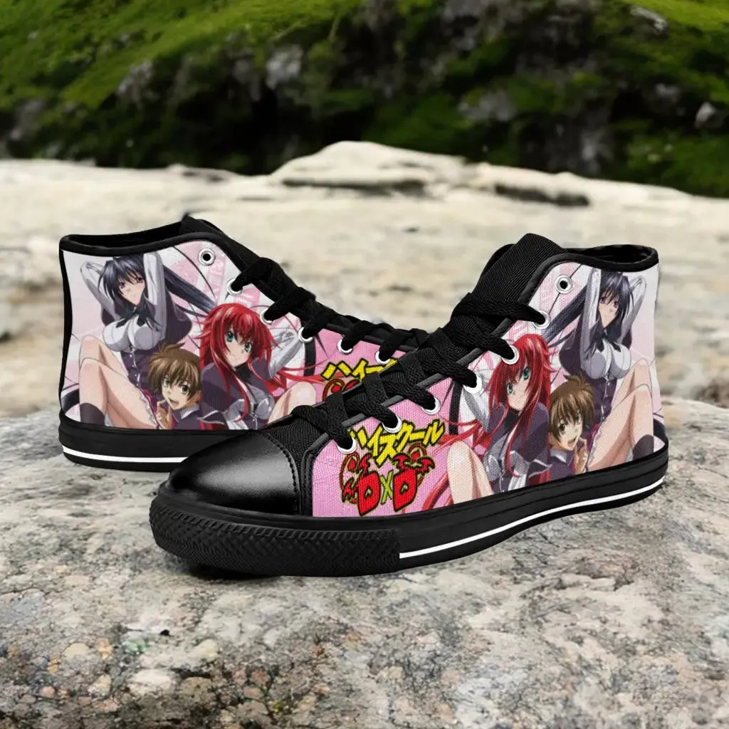 Rias Gremory Akeno Himejima Issei High School DxD Shoes High Top Sneakers for Kids and Adults