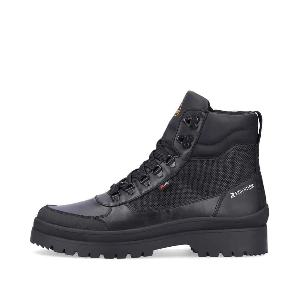Rieker Men's Winter Combat Boots- Black