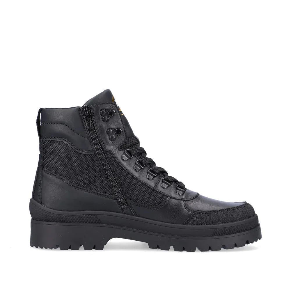 Rieker Men's Winter Combat Boots- Black