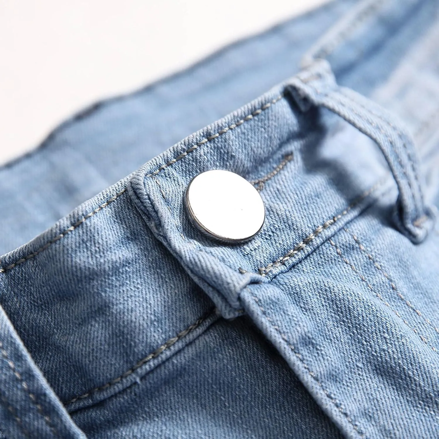 Ripped Jeans Men Baggy Classic Vintage Straight Wide Leg Denim Pants Baggy Jeans Trousers Mulit Pockets