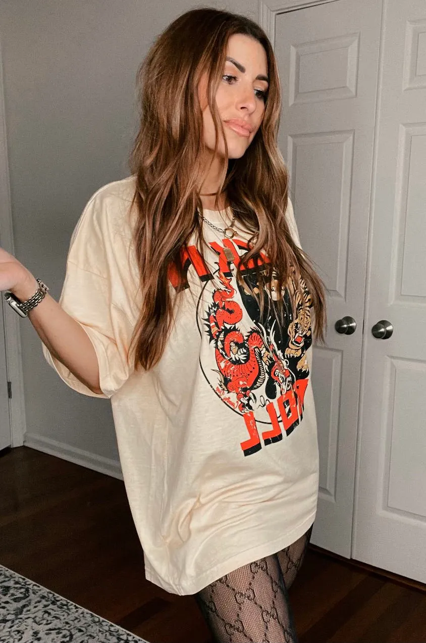 Rock N Roll' Ying Yang OVERSIZED TEE