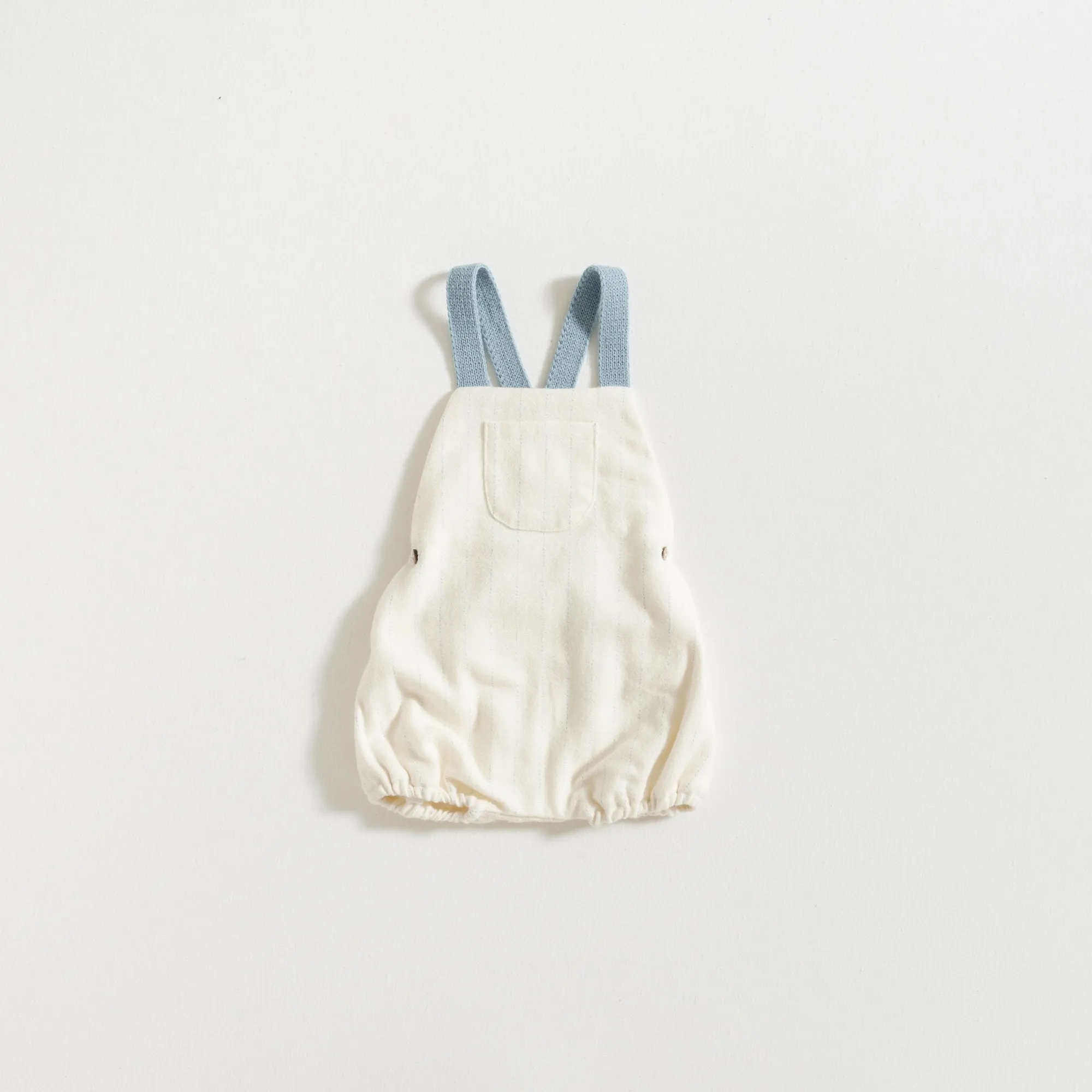 ROMPER / DUSTY BLUE STRIPES