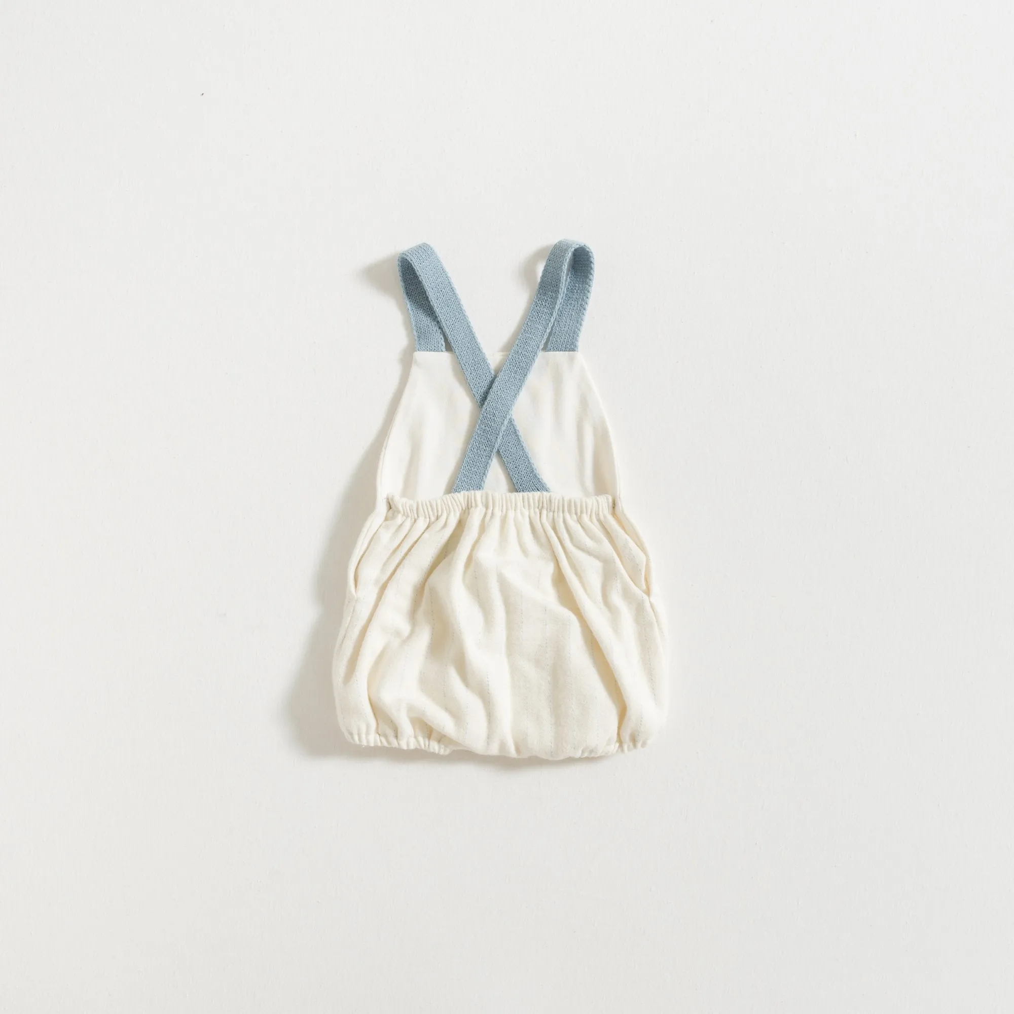 ROMPER / DUSTY BLUE STRIPES