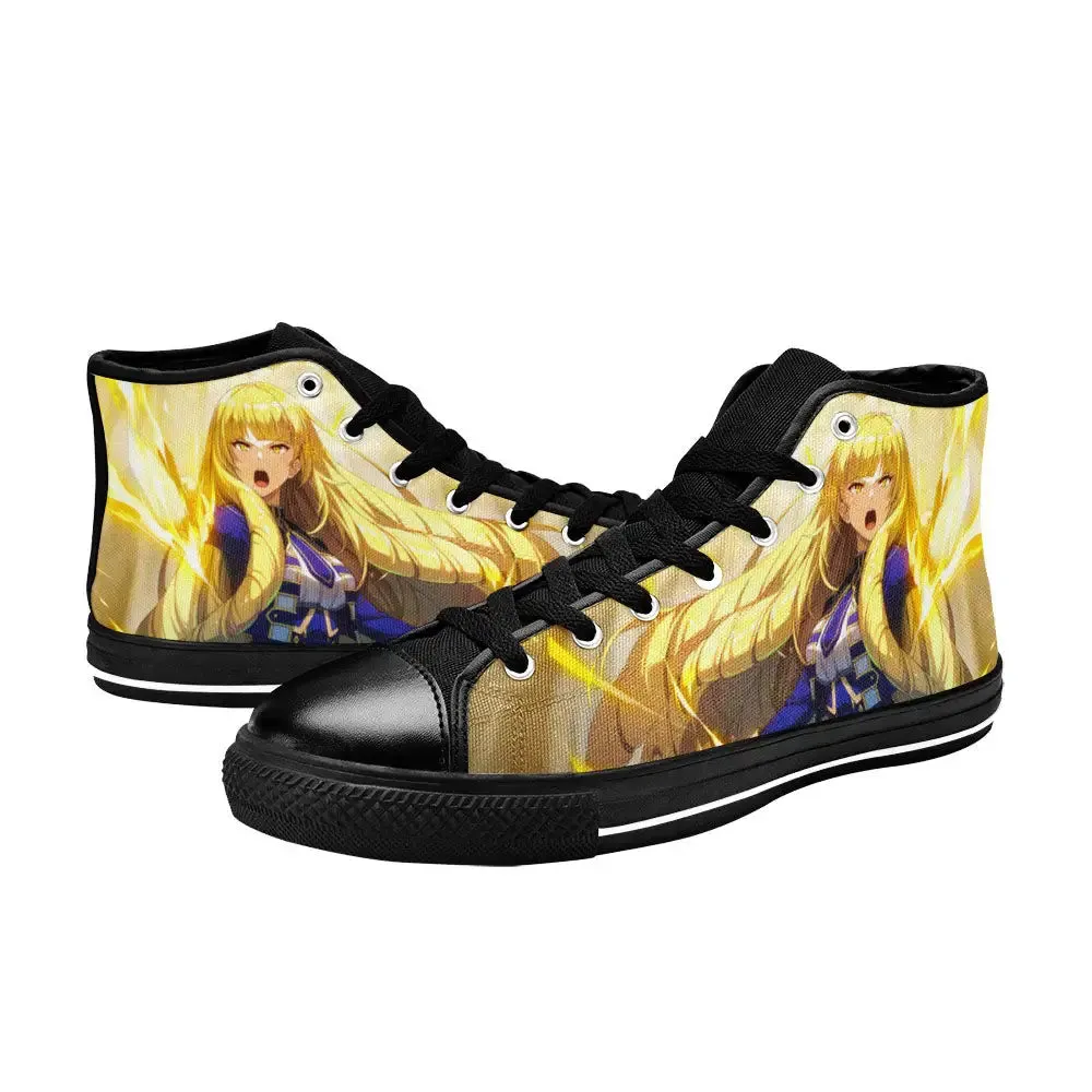Rose Oriana The Eminence in Shadow Garden Shoes High Tops Sneakers for Kids and Adults