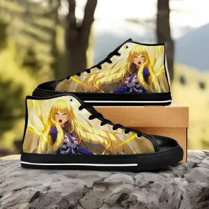 Rose Oriana The Eminence in Shadow Garden Shoes High Tops Sneakers for Kids and Adults