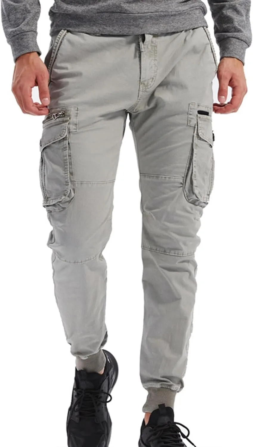 RTRDE Men's Cargo Pants Casual Fashion Pants Loose Straight Leg Pant Pants, 29-40