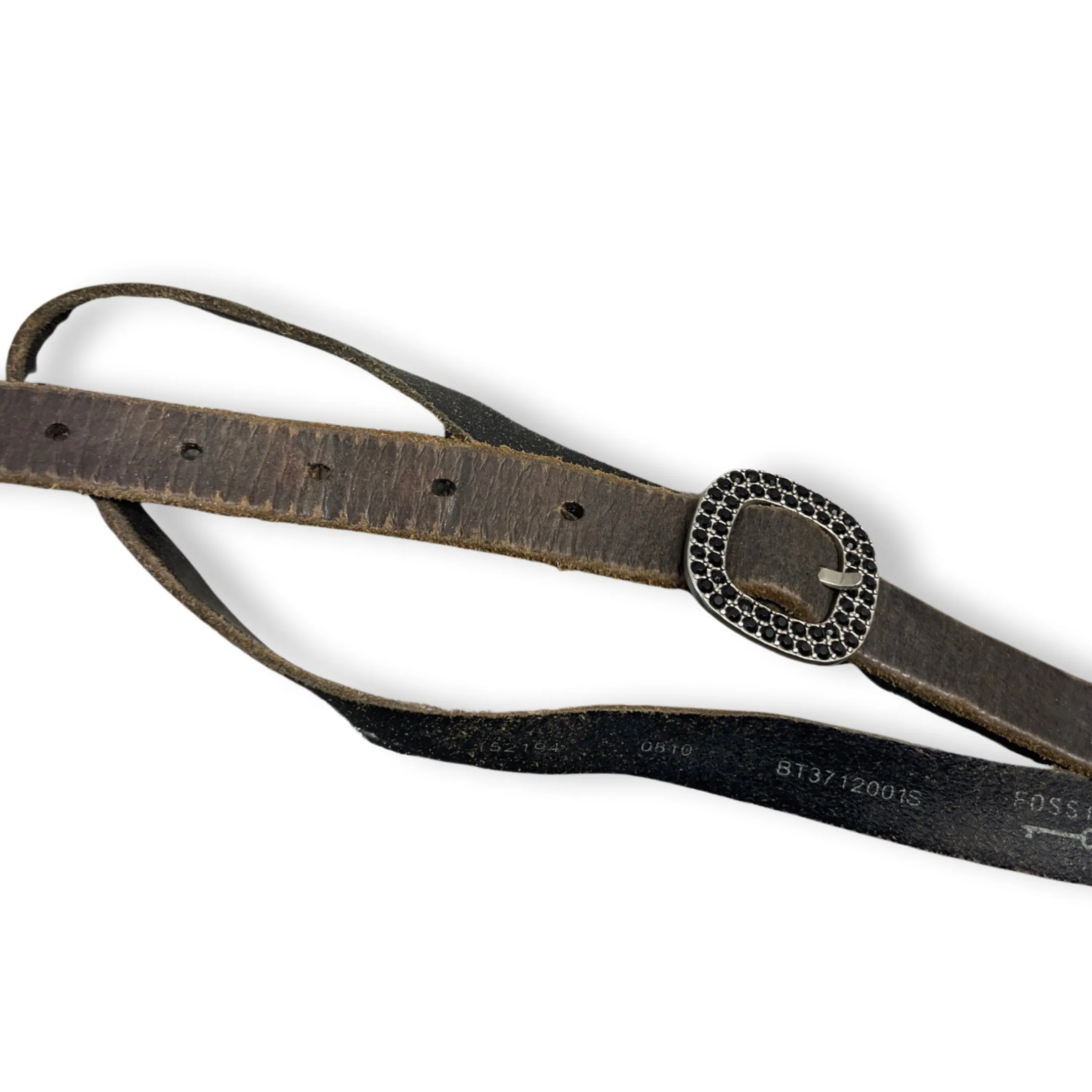 Rubynee Vintage y2k brown women genuine leather belt size S
