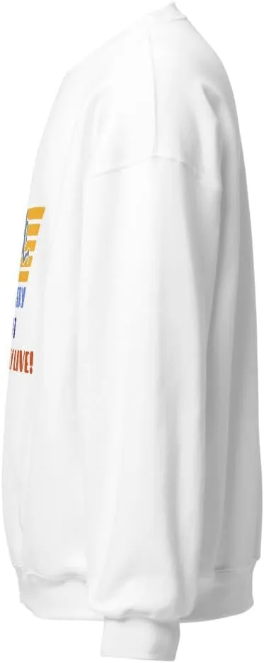 Runners Lifestyle Retro Bold Graphic Unisex Sweatshirt- Run Recover Repeat Relax Colorful Graphic Pullover Long Sleeve