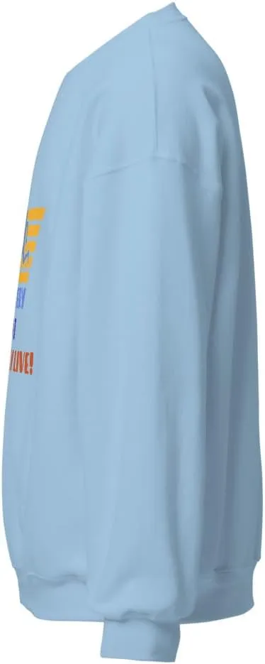 Runners Lifestyle Retro Bold Graphic Unisex Sweatshirt- Run Recover Repeat Relax Colorful Graphic Pullover Long Sleeve