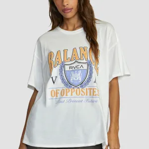 RVCA Cambridge T-Shirt Vintage White - Womens