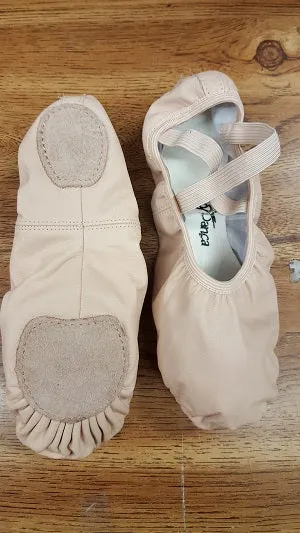 Rylan -- Stretch Leather Split Sole Ballet -- Pink