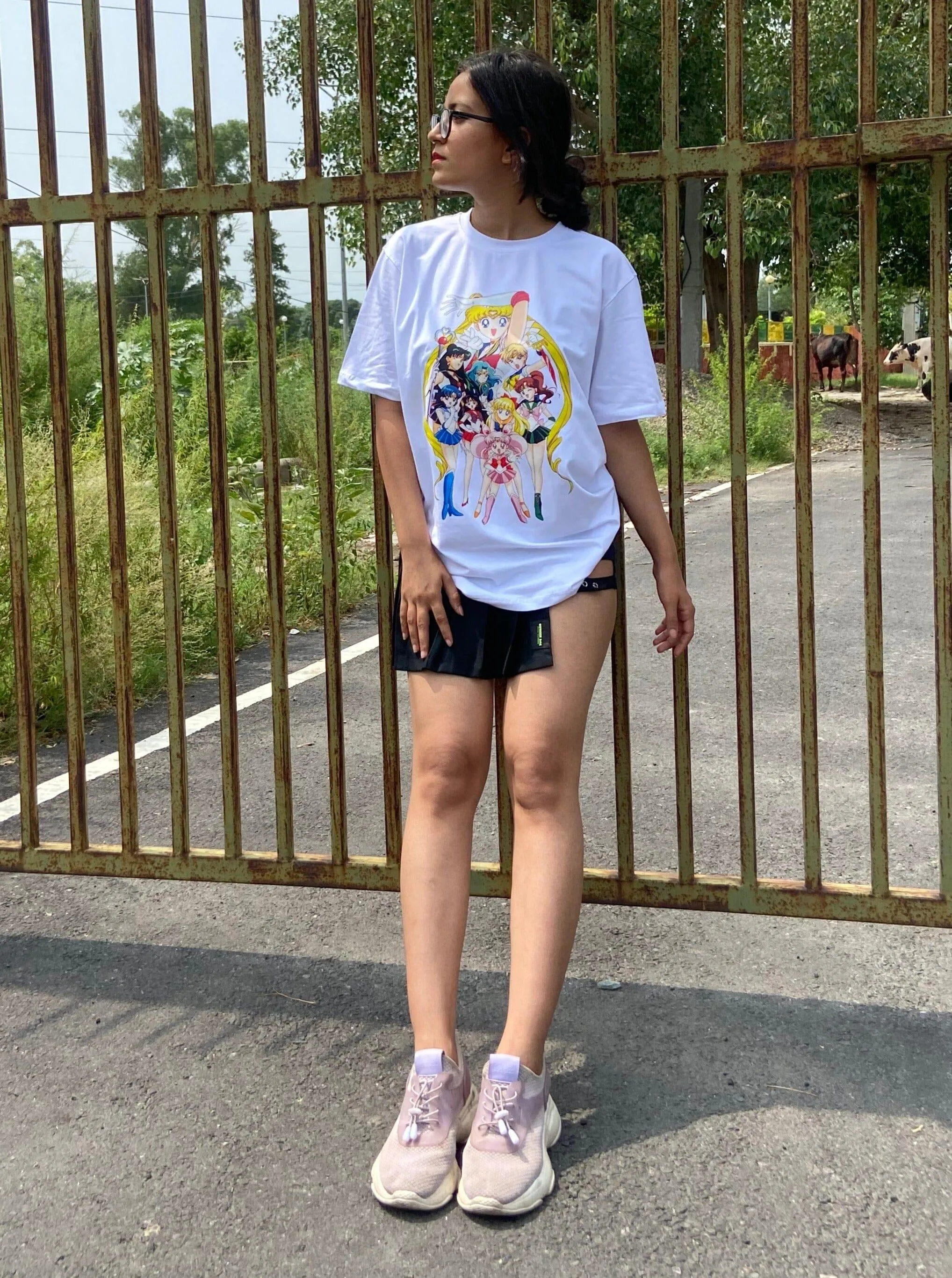 Sailor Moon : Burger Bae Oversized  Tee For Men and Women