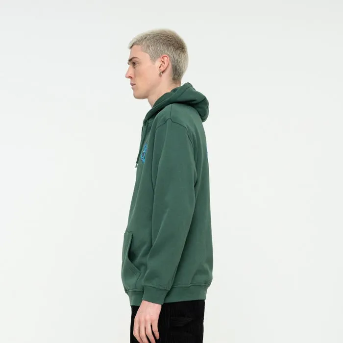 Santa Cruz Felpa con cappuccio e tasca a marsupio Screaming Hand Chest verde