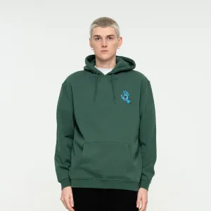 Santa Cruz Felpa con cappuccio e tasca a marsupio Screaming Hand Chest verde