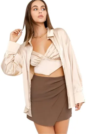 Satin Oversized Shirt