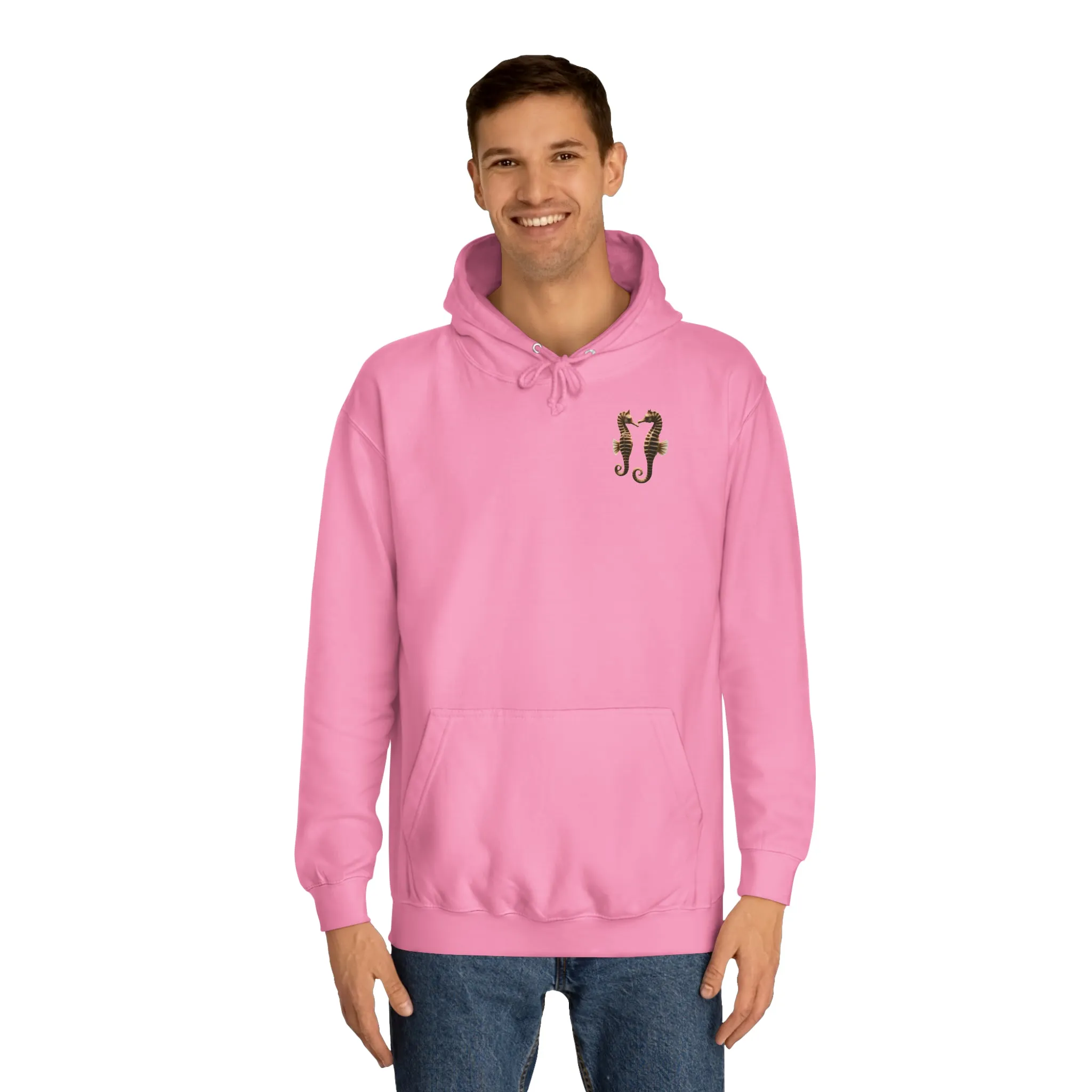 Seahorse Hoodie with Backprint - aquarium fish