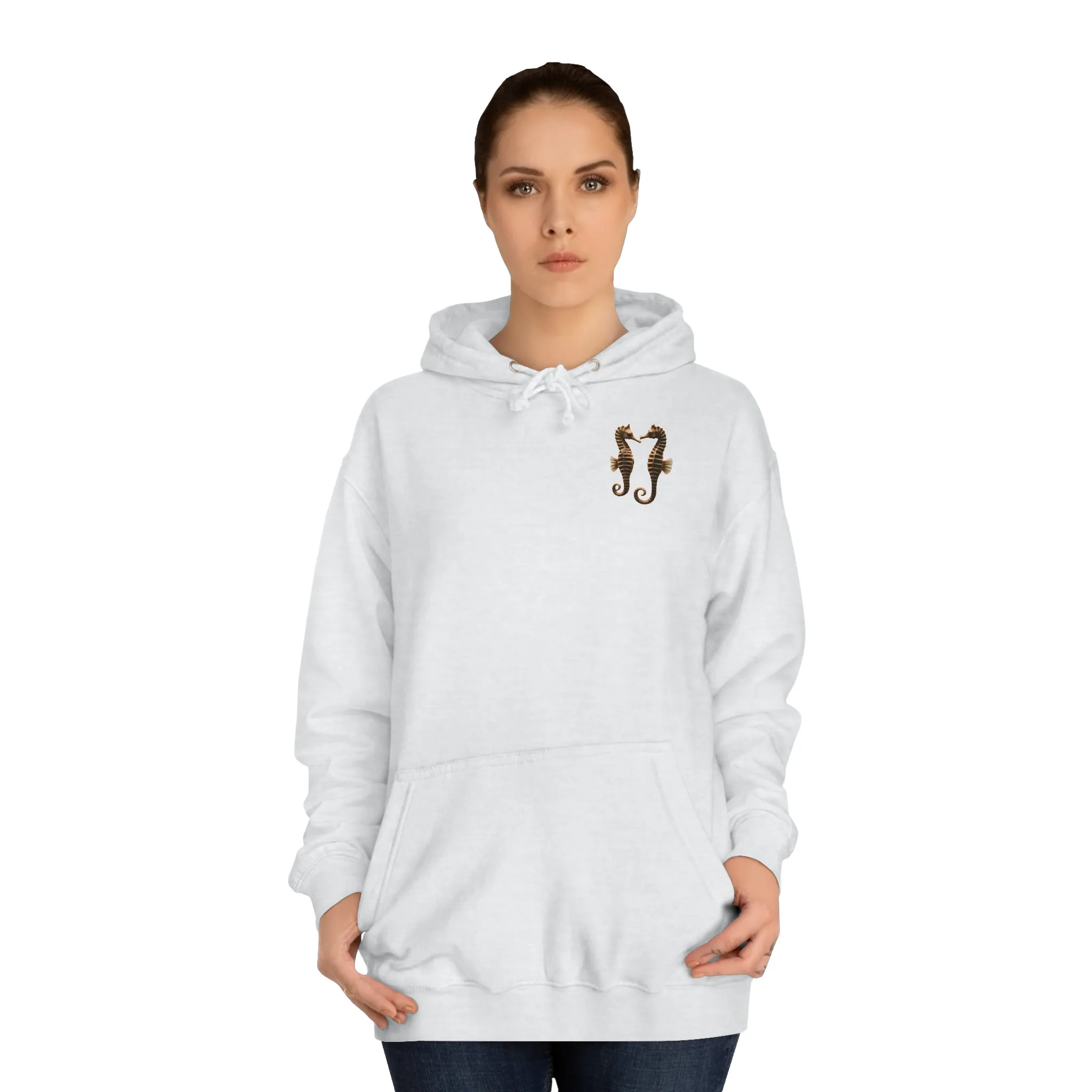 Seahorse Hoodie with Backprint - aquarium fish