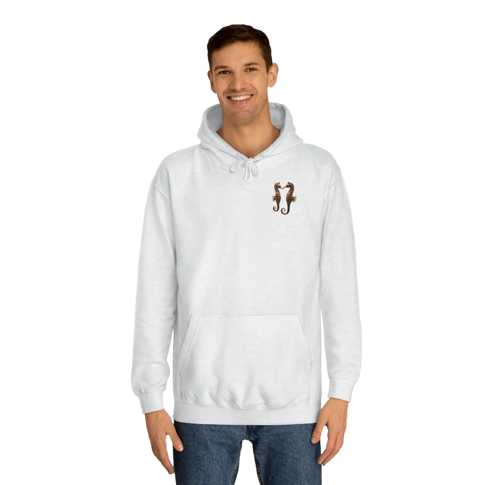 Seahorse Hoodie with Backprint - aquarium fish