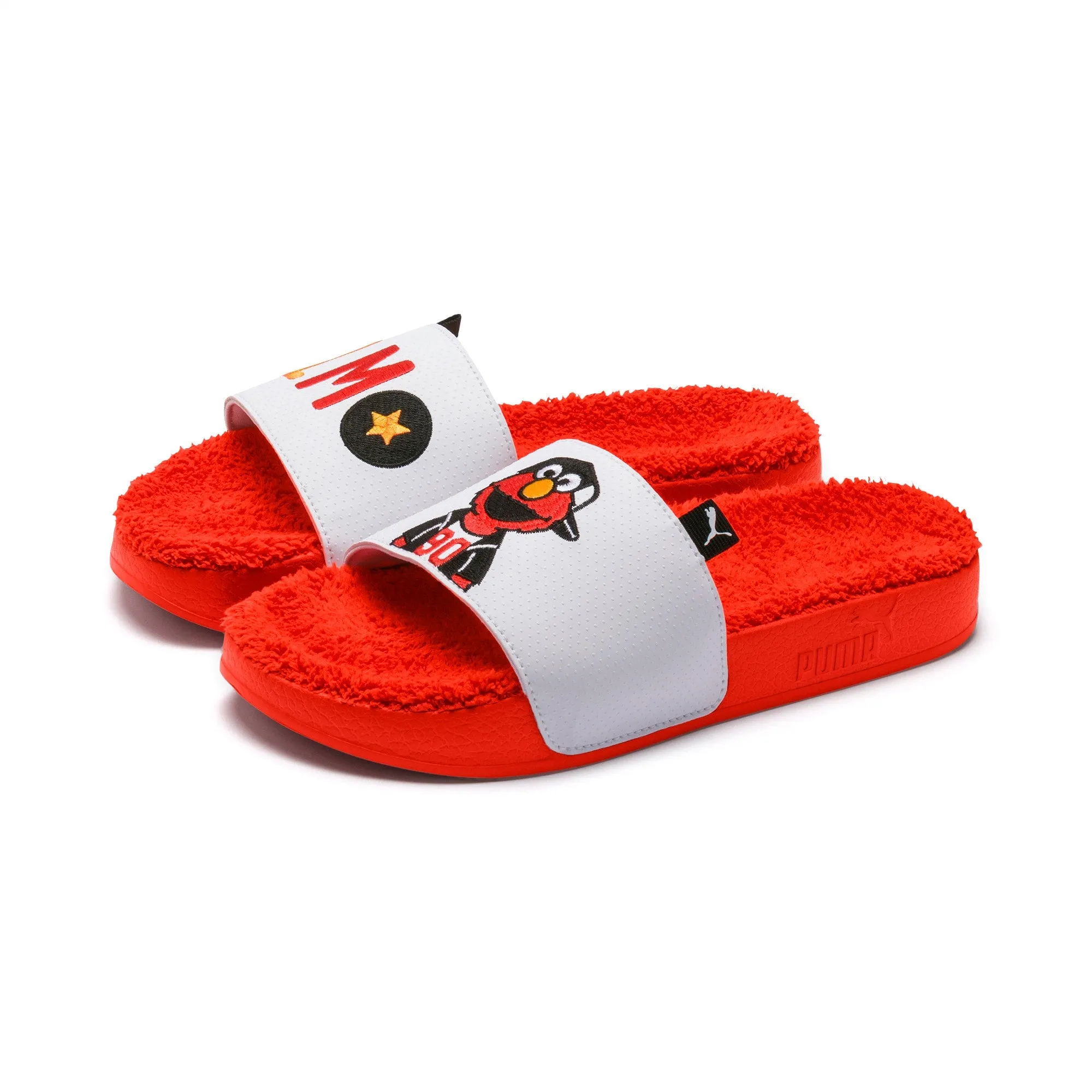 Sesme Street Kid's 50 Leadcat Jr Slides Red White Size 3C