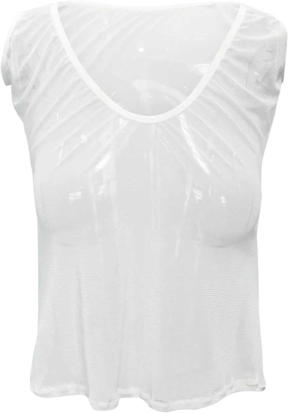 Sexy Mesh Crop Top for Women Sleeveless Casual T-Shirt See Through Lingerie Lace Tank Tops Teddy Babydoll Sleepwear