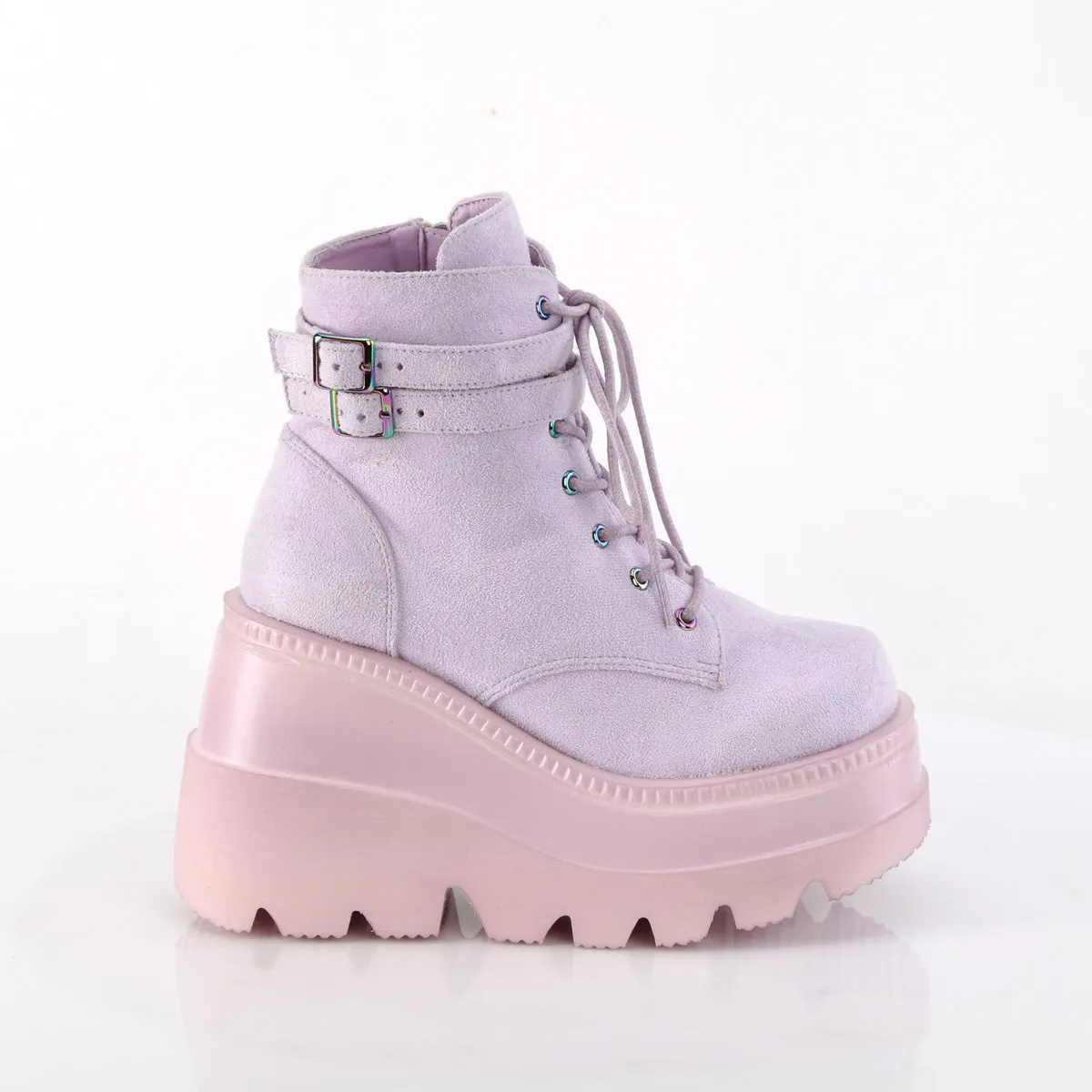 SHAKER-52 DemoniaCult Lavender Sexy Women's Ankle Boots (Alternative Footwear)