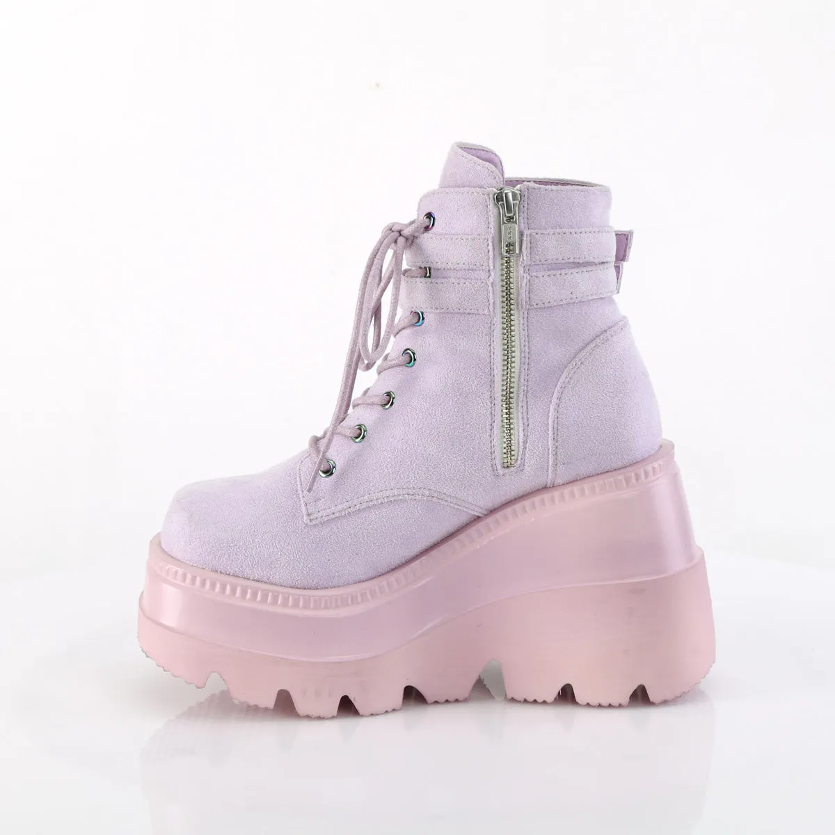 SHAKER-52 DemoniaCult Lavender Sexy Women's Ankle Boots (Alternative Footwear)