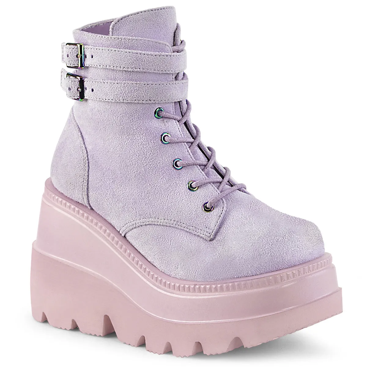 SHAKER-52 DemoniaCult Lavender Sexy Women's Ankle Boots (Alternative Footwear)