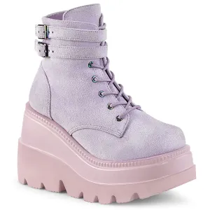 SHAKER-52 DemoniaCult Lavender Sexy Women's Ankle Boots (Alternative Footwear)