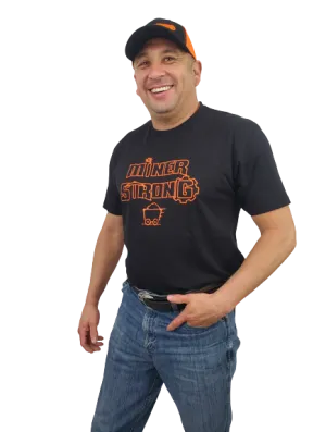 Short Sleeve T-Shirt w/ Stacked Miner Strong Logo