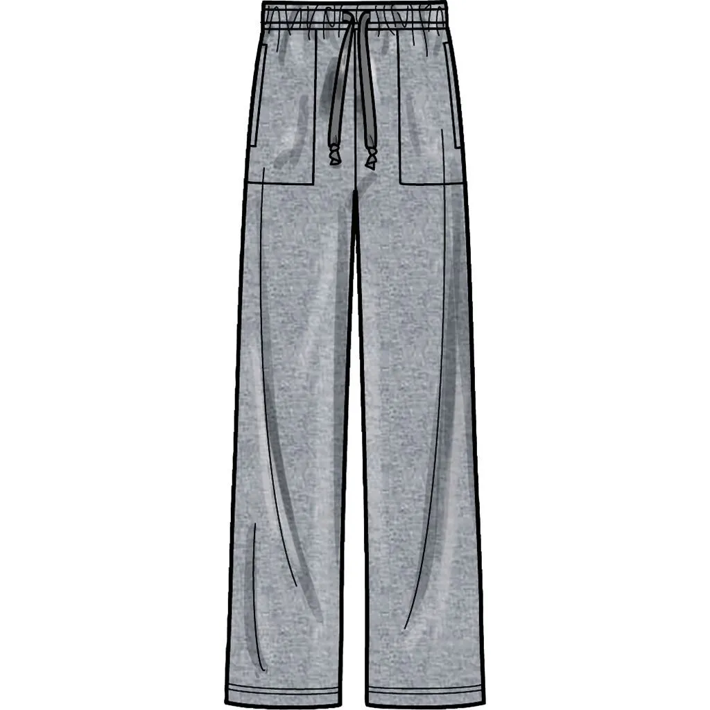 Simplicity Sewing Pattern S9394 Boys' and Girls' Oversized Knit Hoodies, Pants and Tops