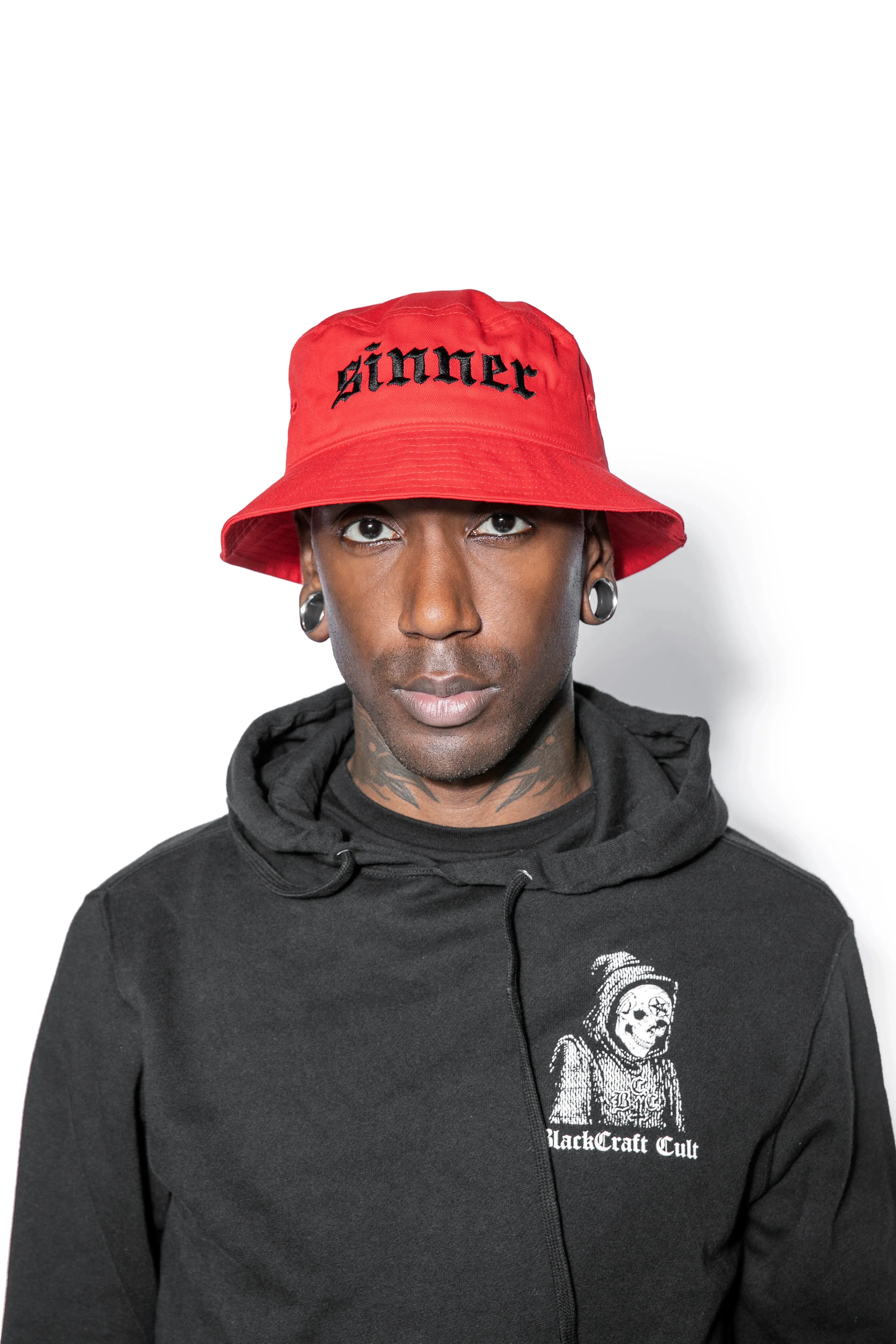 Sinner - Red Bucket Hat