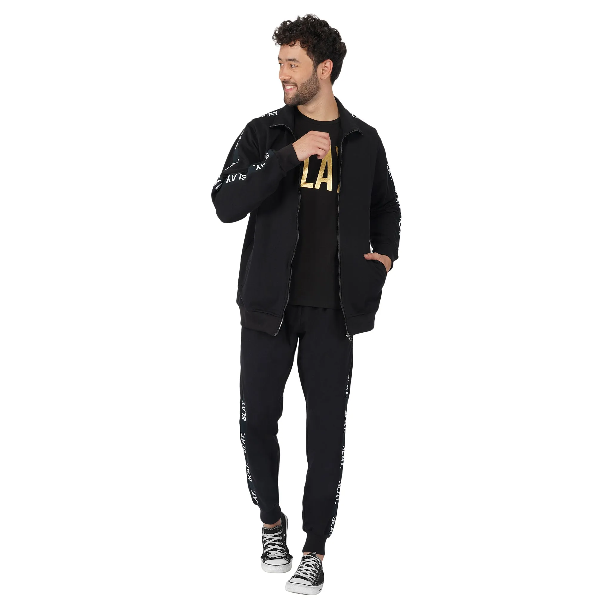 SLAY. Classic Men's Limited Edition Black Tracksuit