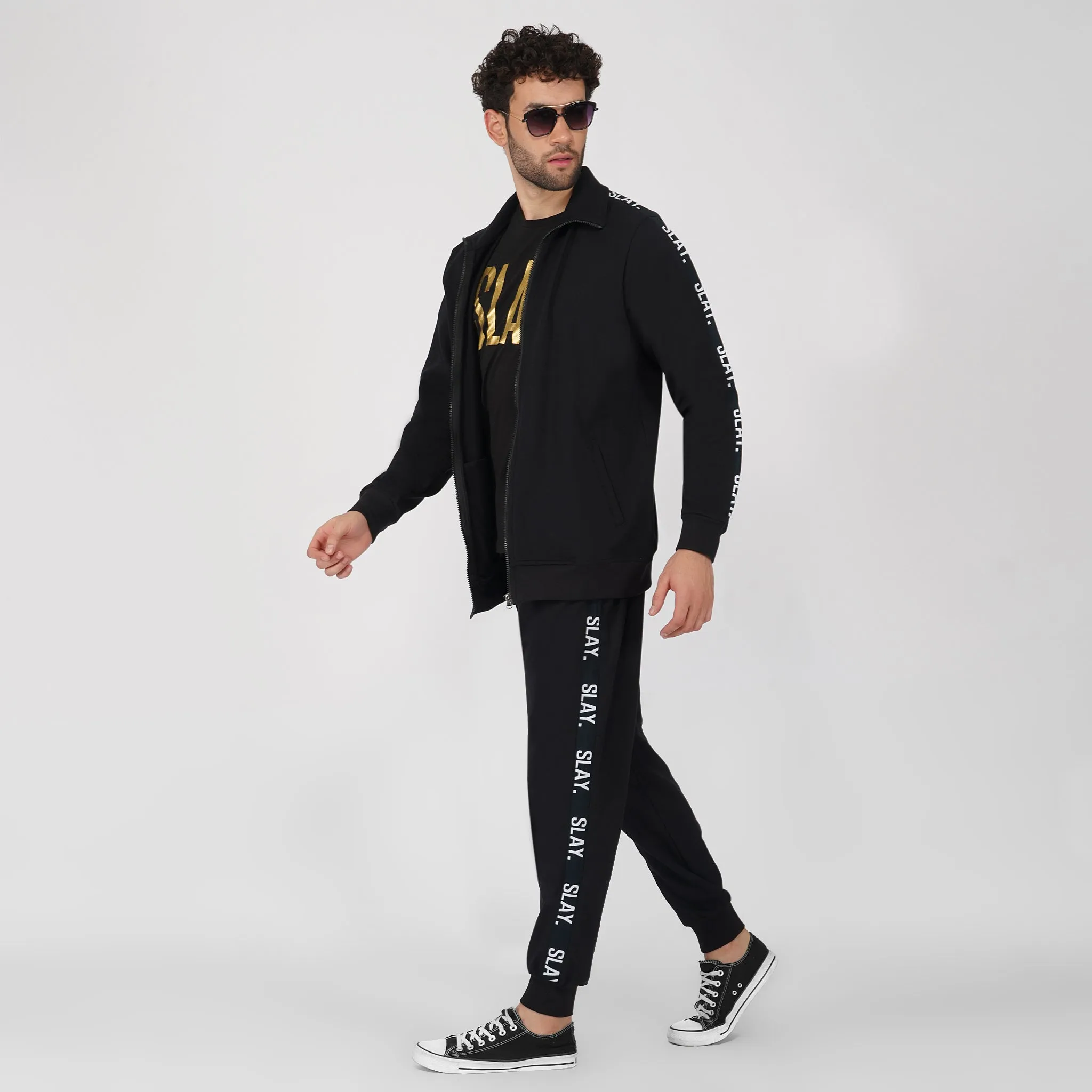 SLAY. Classic Men's Limited Edition Black Tracksuit