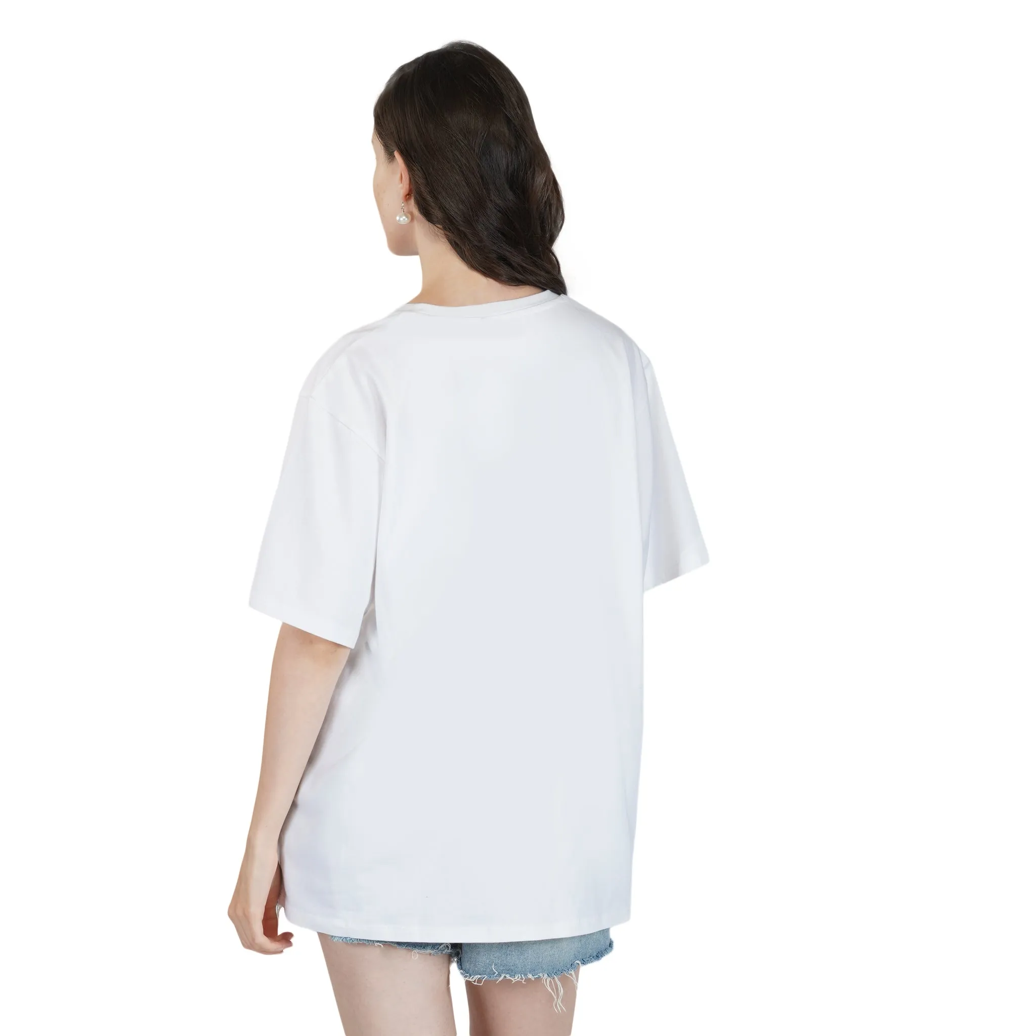 SLAY. Women's Graffiti Print Oversized Drop shoulder T-shirt